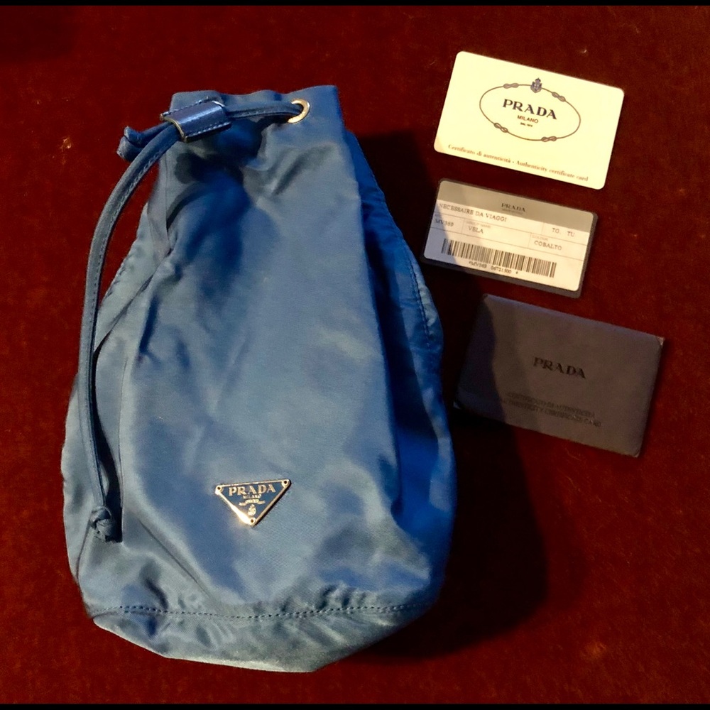 Prada Authentic Drawstring Pouch